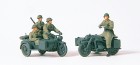 16575 Preiser WWII German motorcycle Zundapp KS 750 with crew